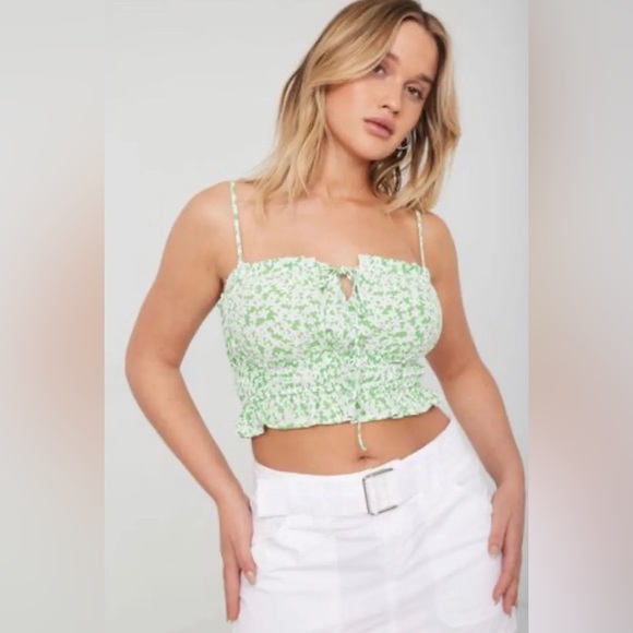 Garage Milena Shirred Top Medium NWT - Picture 1 of 7